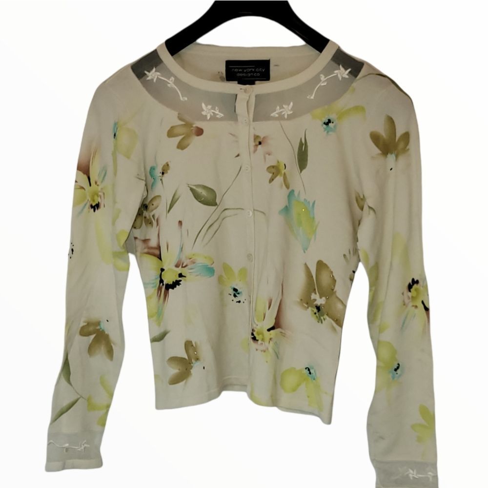 Vintage New York City Design Co. Silk Blend Blouse Size Small